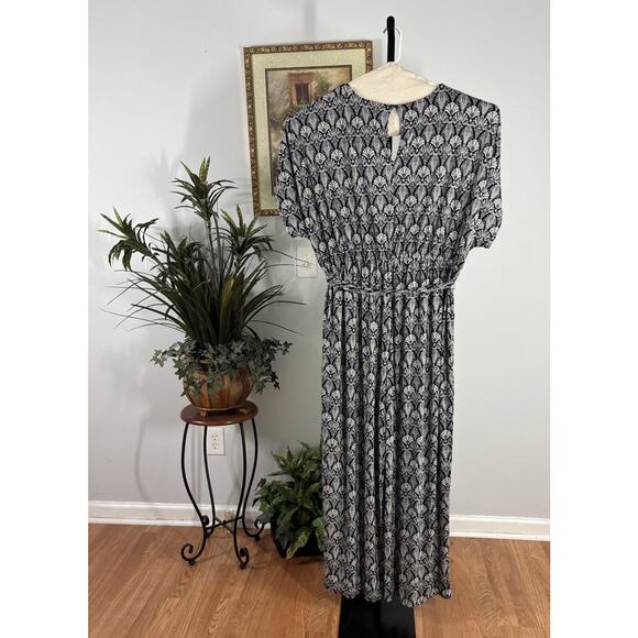 Lane Bryant Women Jumper Wide LegPlus 26-28 V-Neck Sleeveless Peasant Fairy Core - Picture 4 of 7